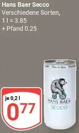 Globus Hans Baer Secco Angebot