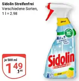 Globus Sidolin Streifenfrei Angebot