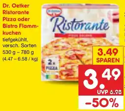 Netto Marken-Discount Dr. Oetker Ristorante Pizza oder Bistro Flammkuchen Angebot