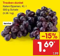 Netto Marken-Discount Trauben dunkel Angebot