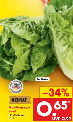 Netto Marken-Discount HEIMAT Mini-Romanasalat Angebot