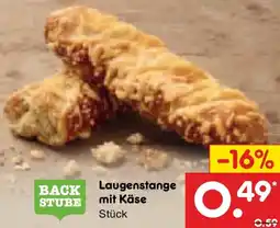 Netto Marken-Discount Back Stube Laugenstange mit käse Angebot