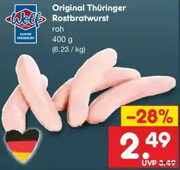 Netto Marken-Discount Wolf Original Thüringer Wolf Rostbratwurst Angebot