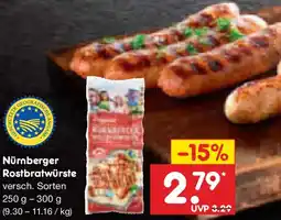 Netto Marken-Discount Nürnberger Rostbratwürste Angebot