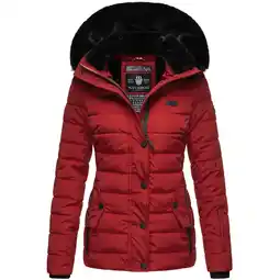 Netto Marken-Discount NAVAHOO Damen Warme Steppjacke Winterjacke mit weicher Kunstfell-Kapuze Milianaa Angebot
