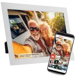 Netto Marken-Discount Denver PFF-1037 Digitaler WLAN-Bilderrahmen, 10.1 IPS Touchscreen, Weiß Angebot