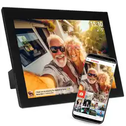 Netto Marken-Discount Denver PFF-1037 Digitaler WLAN-Bilderrahmen, 10.1 IPS Touchscreen, Schwarz Angebot