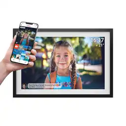 Netto Marken-Discount Denver PFF-1516 WiFi Bilderrahmen – 15,6 IPS, Frameo, schwarz Angebot