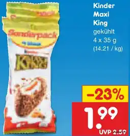 Netto Marken-Discount Kinder Maxi King Angebot