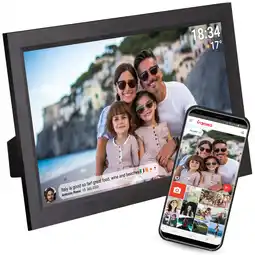 Netto Marken-Discount Denver PFF-1503 Digitaler WLAN-Bilderrahmen, 15.6Touchscreen, schwarz Angebot