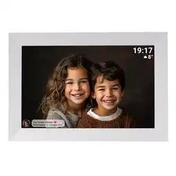 Netto Marken-Discount Denver PFF-1012 WiFi-Bilderrahmen– 10,1 Touchscreen, Frameo, weiß Angebot