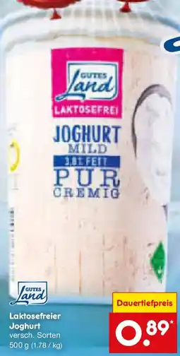 Netto Marken-Discount GUTES Land Laktosefreier Joghurt Angebot