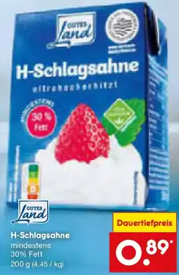Netto Marken-Discount GUTES Land H-Schlagsahne Angebot