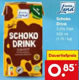 Netto Marken-Discount GUTES Land Schoko Drink Angebot