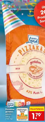Netto Marken-Discount GUTES Land Pizzakäse Haltungsgerieben Angebot