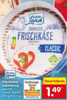 Netto Marken-Discount GUTES Land Frischkäse/ zubereitung Angebot