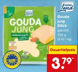 Netto Marken-Discount GUTES Land Gouda jung Stück Angebot