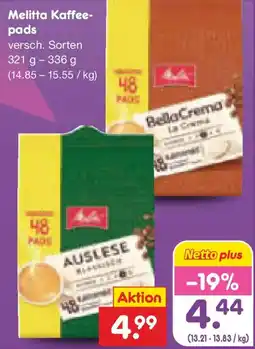 Netto Marken-Discount Melitta Kaffeepads Angebot