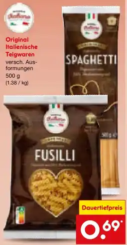 Netto Marken-Discount Original Italienische Teigwaren Angebot