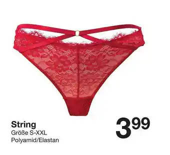 Zeeman String Größe S-XXL Polyamid Oder Elastan Angebot