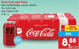 Netto Marken-Discount Coca-Cola oder Fanta Angebot