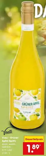Netto Marken-Discount Vinetti Yuzu - Grüner Apfel Spritz Angebot