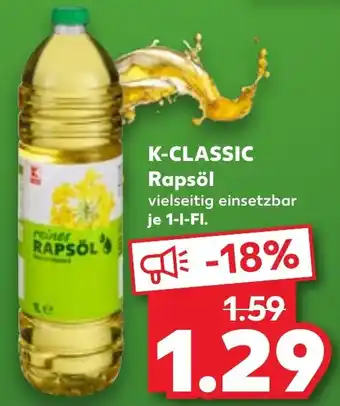 Kaufland K-CLASSIC Rapsöl Angebot