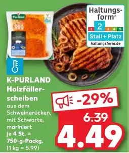 Kaufland K-PURLAND Holzfällerscheiben Angebot