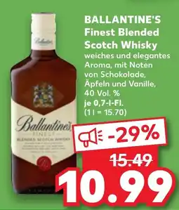 Kaufland Ballantine's Finest Blended Scotch Whisky Angebot
