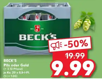 Kaufland BECK'S Pils oder Gold Angebot
