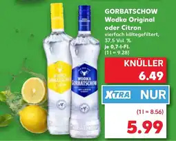 Kaufland Wodka Original oder Citron Gorbatschow Angebot
