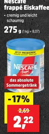 Thomas Philipps Nescafé frappé Eiskaffee Angebot
