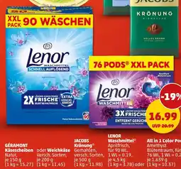 PENNY Lenor Waschmittel o. All-in-1 Color Pods Angebot