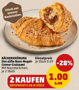 PENNY BÄCKERKRÖNUNG Creme-Croissant Angebot