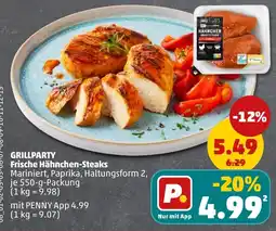 PENNY GRILLPARTY Frische Hähnchen-Steaks Angebot