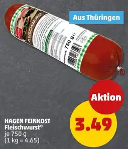 PENNY HAGEN FEINKOST Fleischwurst* Angebot