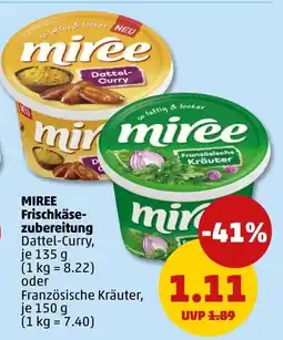 PENNY Miree Frischkäsezubereitung Angebot