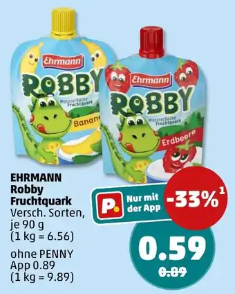 PENNY Ehrmann Robby Fruchtquark Angebot