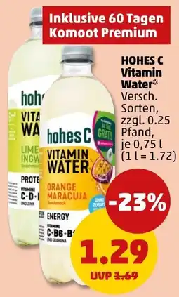 PENNY hohes C Vitamin Water Angebot