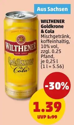 PENNY WILTHENER Goldkrone & Cola Angebot