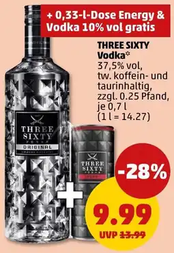 PENNY THREE SIXTY Vodka Angebot