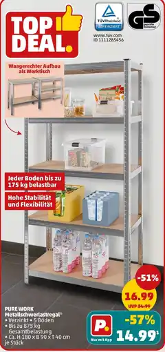 PENNY PURE WORK Metallschwerlastregal Angebot