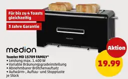 PENNY medion Toaster MD 15709 FAMILY* Angebot