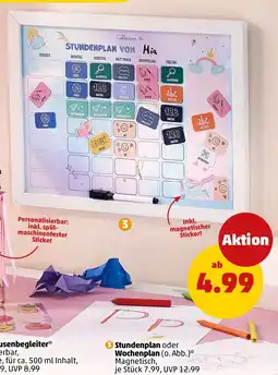 PENNY Collectino Stundenplan oder Wochenplan Angebot