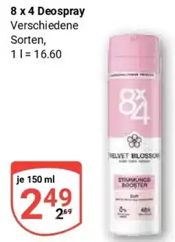 Globus 8 x 4 Deospray Angebot