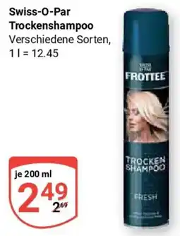 Globus Swiss-O-Par Trockenshampoo Angebot