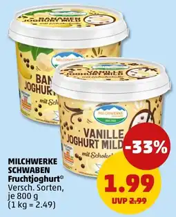 PENNY MILCHWERKE SCHWABEN Fruchtjoghurt Angebot