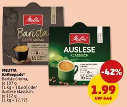 PENNY Melitta Kaffeepads Angebot