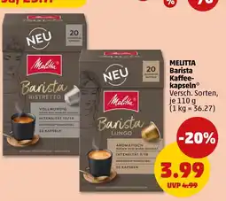 PENNY Melitta Barista Kaffee-kapseln Angebot