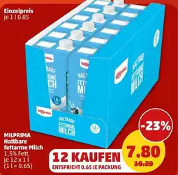 PENNY MILPRIMA Haltbare fettarme Milch Angebot
